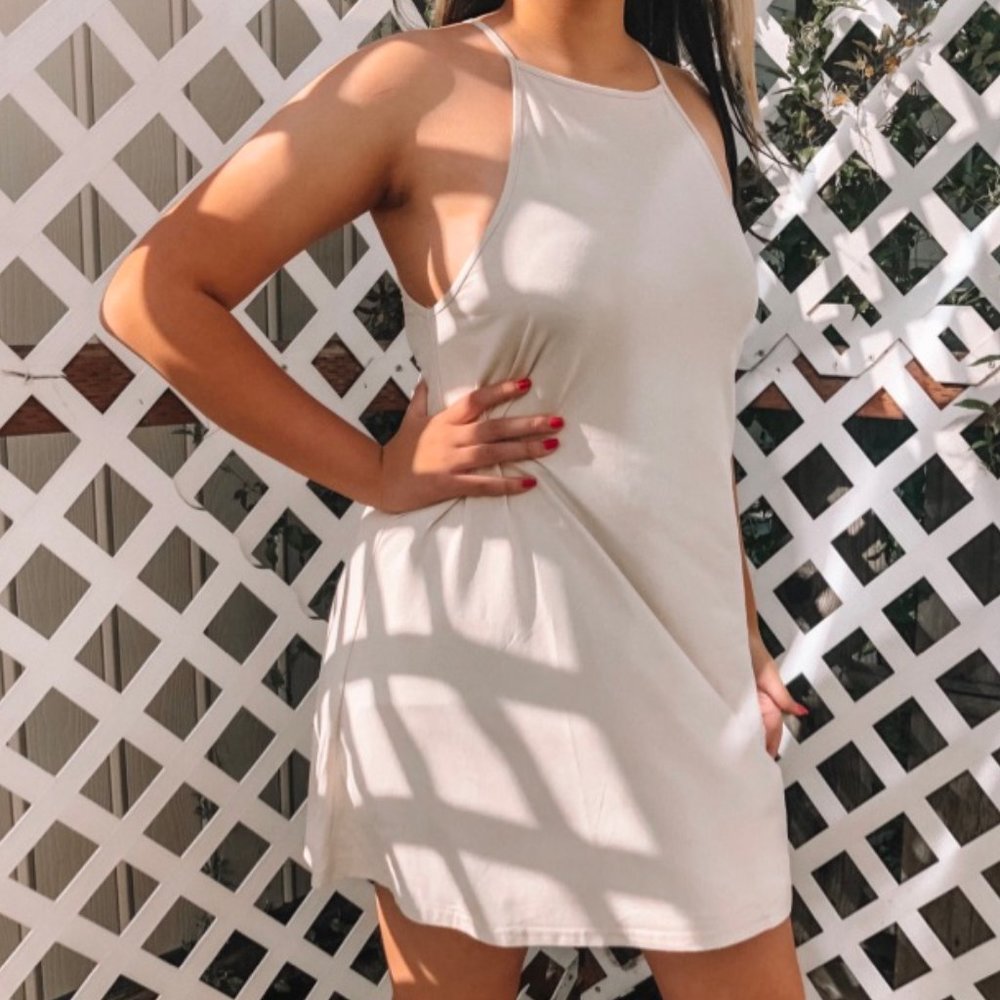 Urban Outfitters | Velvet Halter Top Dress